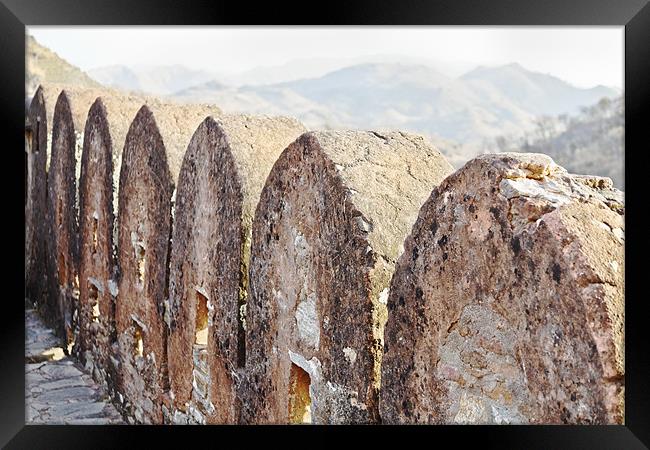 Fortification Bastions of Kumbhalgarh Framed Print by Arfabita  