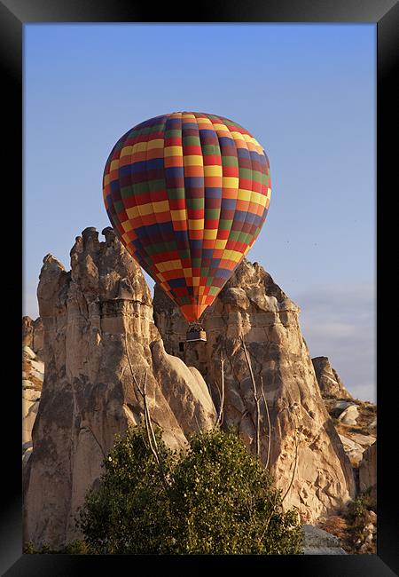 Hot air Balloon and Limestone Framed Print by Arfabita  