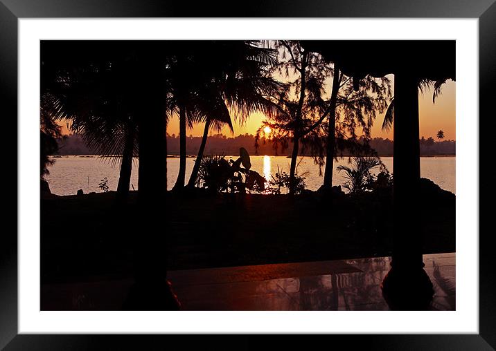 Supporting Sun Framed Mounted Print by Arfabita  