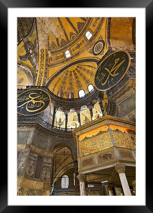 Arches angles Hagia Sophia Istanbul Framed Mounted Print by Arfabita  
