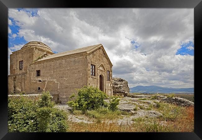 Isolated church in wilderness of Cappadocia Framed Print by Arfabita  
