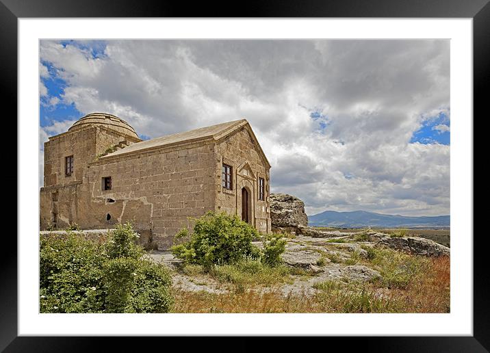 Isolated church in wilderness of Cappadocia Framed Mounted Print by Arfabita  