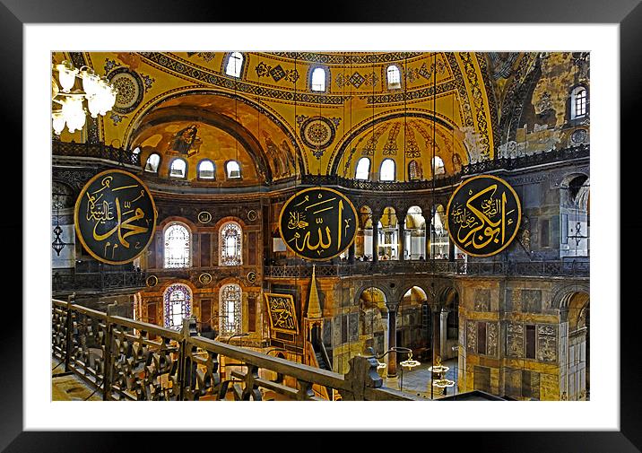 From the Galleries Hagia Sophia Framed Mounted Print by Arfabita  