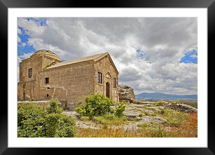 Isolated church in wilderness of Cappadocia Framed Mounted Print by Arfabita  