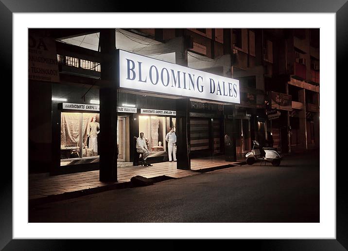 Quite night at Blooming Dales Goa Framed Mounted Print by Arfabita  