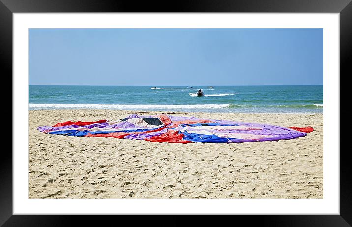 Pancake Parachute Framed Mounted Print by Arfabita  