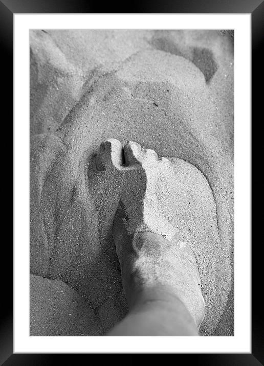 Sand through my Toes Framed Mounted Print by Arfabita  