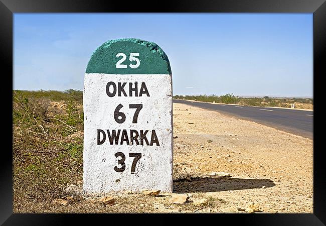 Ok Ha 67 Dwarka 37 SH 25 Framed Print by Arfabita  