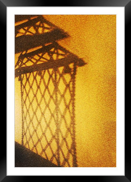 Shadow of Hanging rope chair Framed Mounted Print by Arfabita  