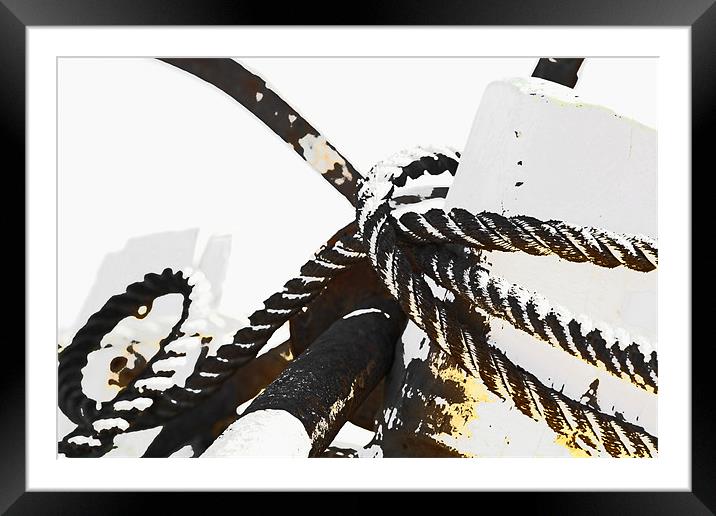 Abstract Ferry Anchor Framed Mounted Print by Arfabita  
