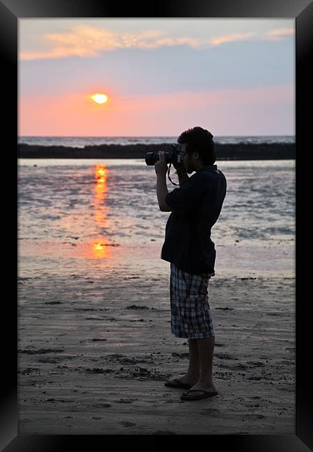 Indian Photographer Manori Beach  Bombay Framed Print by Arfabita  