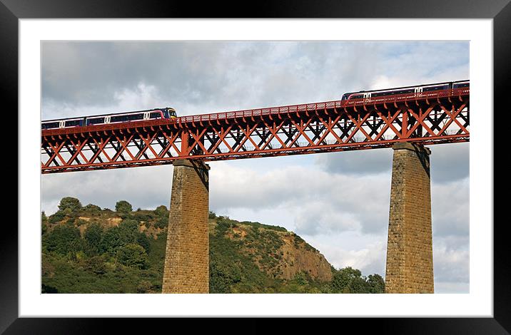 Forth Rail Bridge Framed Mounted Print by Duncan Harley