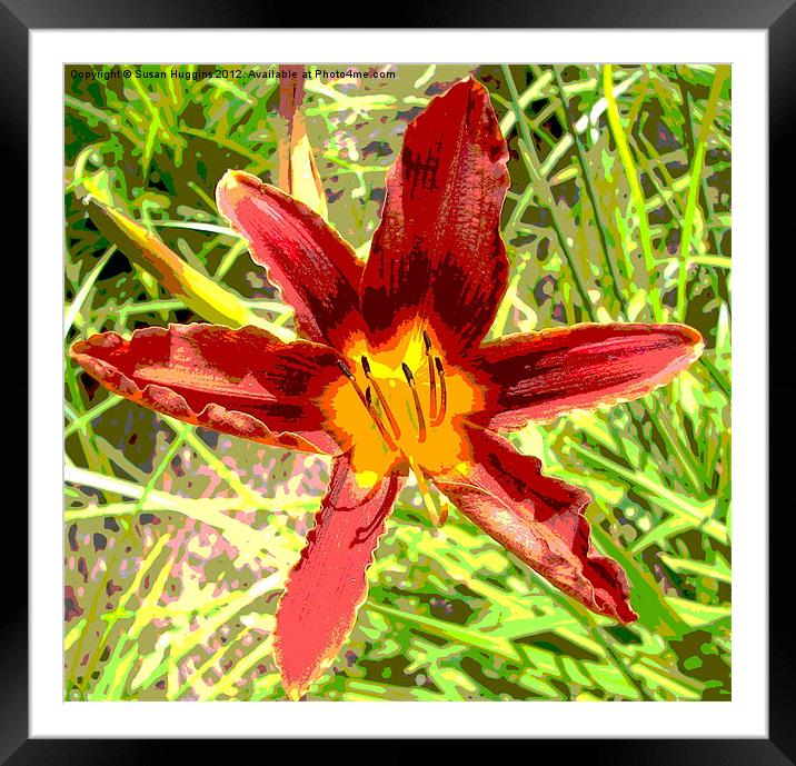 Asialic Lily Framed Mounted Print by Susan Medeiros