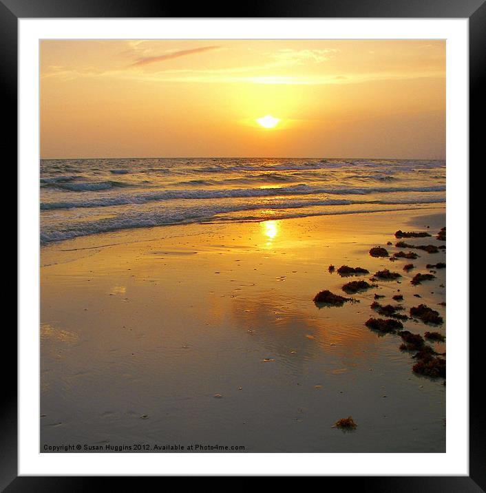 Tranquil Sunset Framed Mounted Print by Susan Medeiros