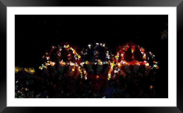Crystall Balloon Lights Framed Mounted Print by Susan Medeiros