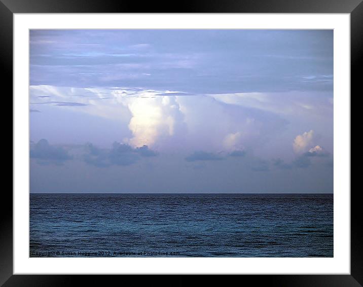 Billows over the Sea Framed Mounted Print by Susan Medeiros