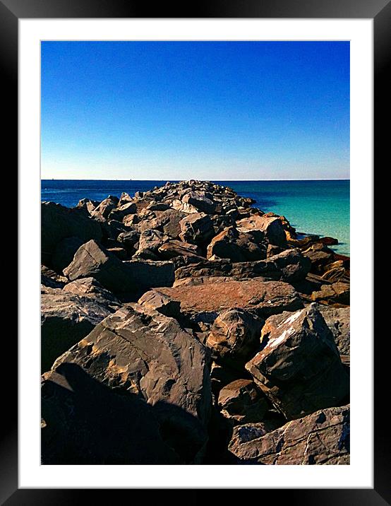 Heavenly Jetty Framed Mounted Print by Susan Medeiros