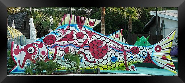Supersized Fish Framed Print by Susan Medeiros