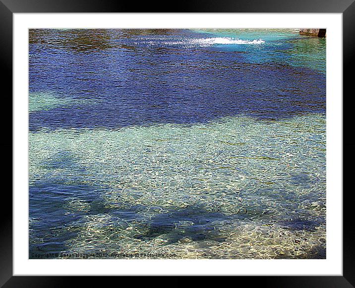 Blue Springs Vent Framed Mounted Print by Susan Medeiros