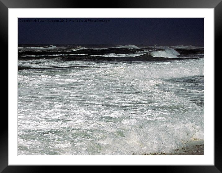 Incoming Surge Framed Mounted Print by Susan Medeiros