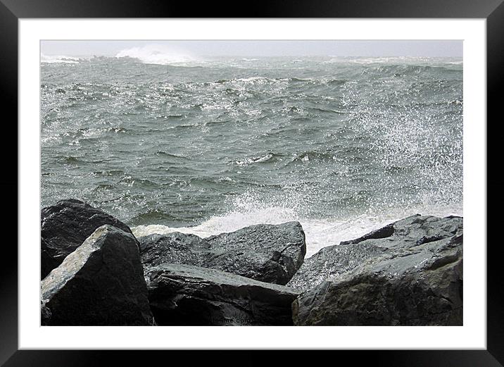 Across The Pass Framed Mounted Print by Susan Medeiros