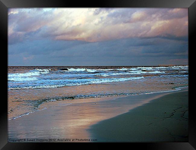 Sunrise Kissed Coastline Framed Print by Susan Medeiros