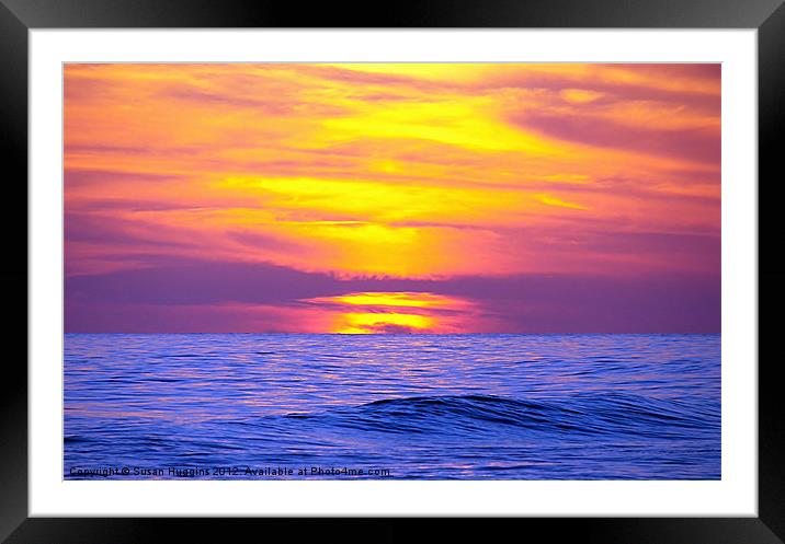 Rippling Inferno Framed Mounted Print by Susan Medeiros