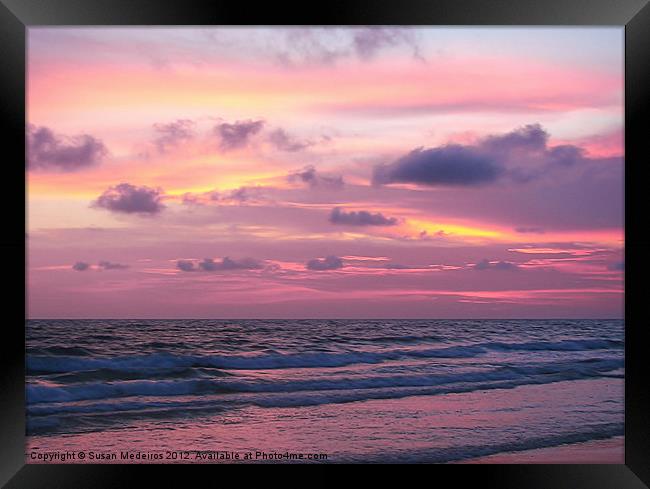 Pictureque Sky Framed Print by Susan Medeiros
