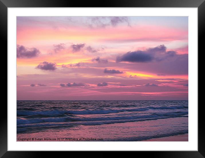 Pictureque Sky Framed Mounted Print by Susan Medeiros
