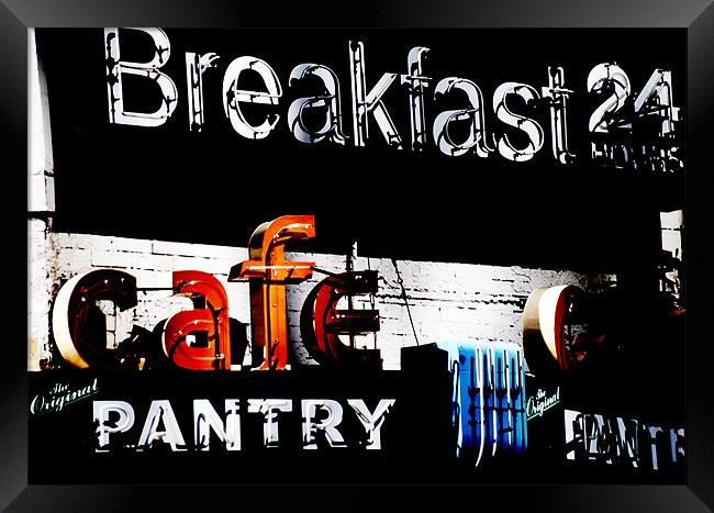 The Pantry Cafe Framed Print by Panas Wiwatpanachat