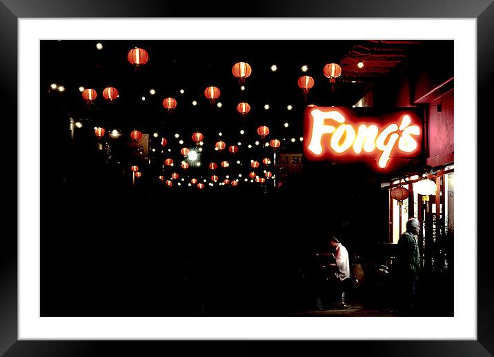 Fong's Jazz Framed Mounted Print by Panas Wiwatpanachat
