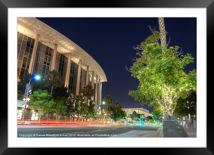 L.A. Music Center Framed Mounted Print by Panas Wiwatpanachat