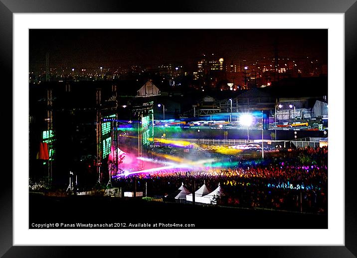 Urban Concert Framed Mounted Print by Panas Wiwatpanachat