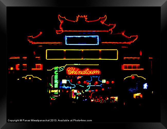 Chinatown Framed Print by Panas Wiwatpanachat