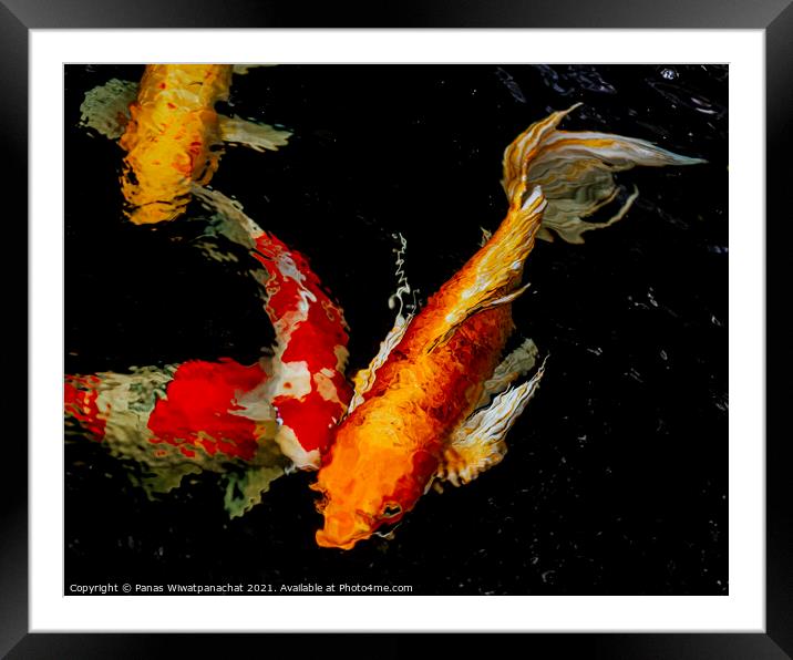 Dark fire Framed Mounted Print by Panas Wiwatpanachat