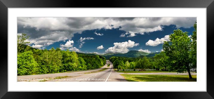 Outdoor road Framed Mounted Print by Panas Wiwatpanachat