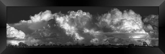 Cumulonimbus Panoramic. Framed Print by Mark Harper