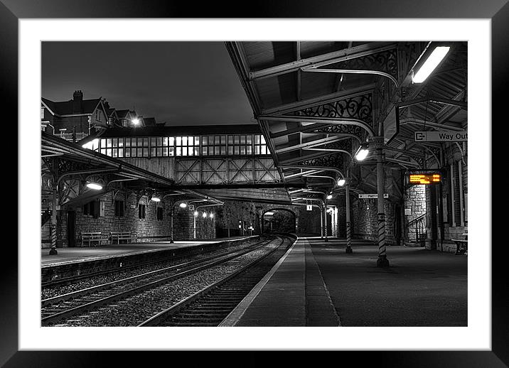 At The Station, Teignmouth. Framed Mounted Print by Louise Wagstaff