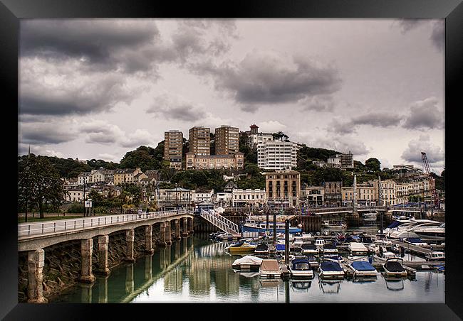 Torquay Harbour Framed Print by Louise Wagstaff