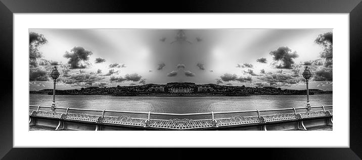 Torquay Pier, Creative. Framed Mounted Print by Louise Wagstaff