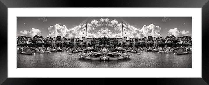 Paignton Harbor, Creative. Framed Mounted Print by Louise Wagstaff