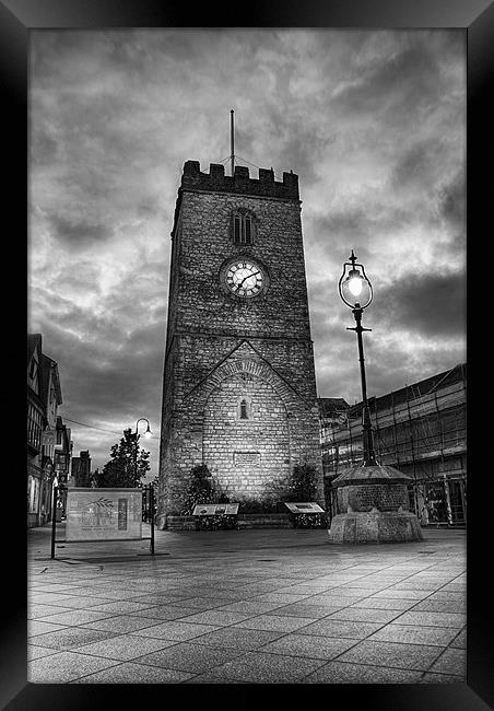St Leonard's Tower, Mono Framed Print by Louise Wagstaff