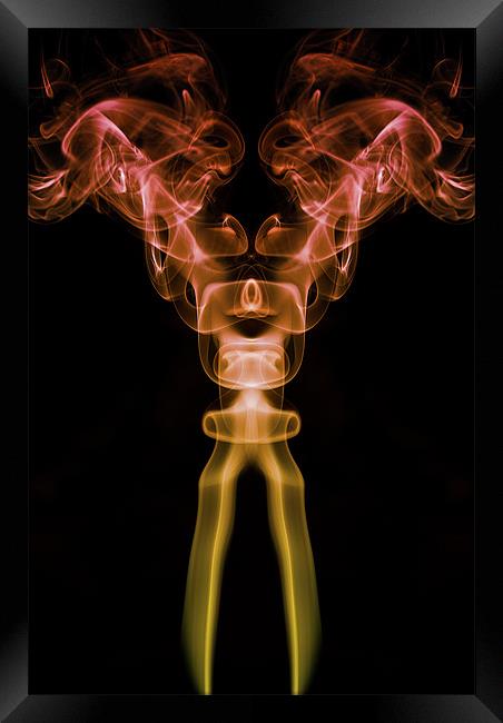 Smoke Photography #2 Framed Print by Louise Wagstaff