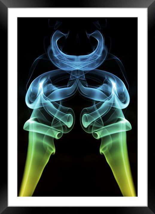 Smoke Photography #45 Framed Mounted Print by Louise Wagstaff