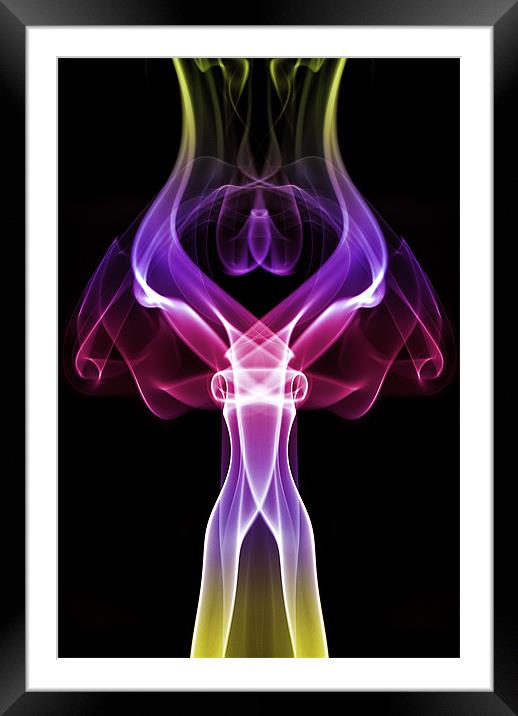 Smoke Photography #13 Framed Mounted Print by Louise Wagstaff