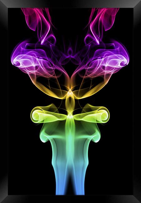 Smoke Photography #31 Framed Print by Louise Wagstaff