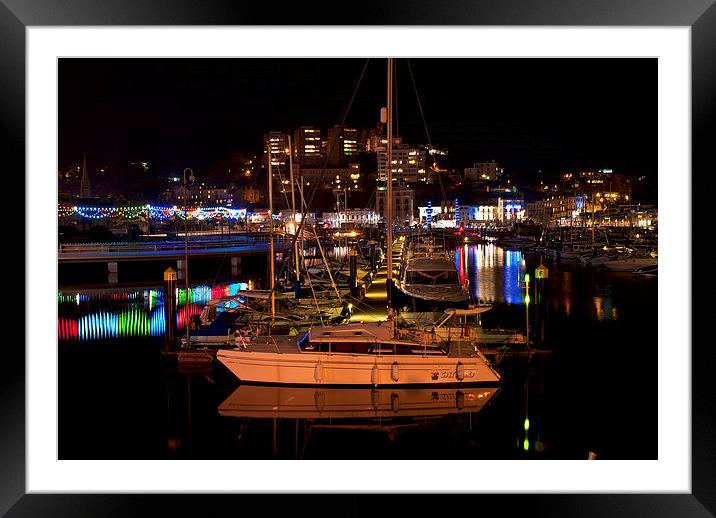 Torquay Harbor Framed Mounted Print by Louise Wagstaff
