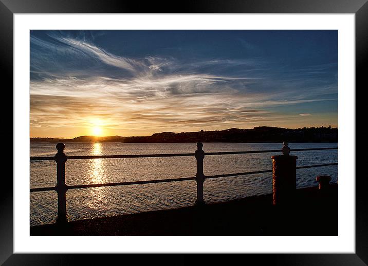 Princess Pier Sunset 4 Framed Mounted Print by Louise Wagstaff