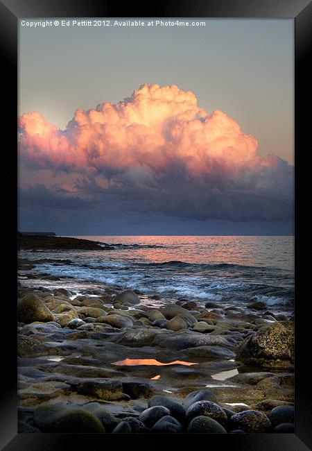 Glowing Cloud Framed Print by Ed Pettitt