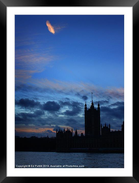 Houses of Parliament, London Framed Mounted Print by Ed Pettitt